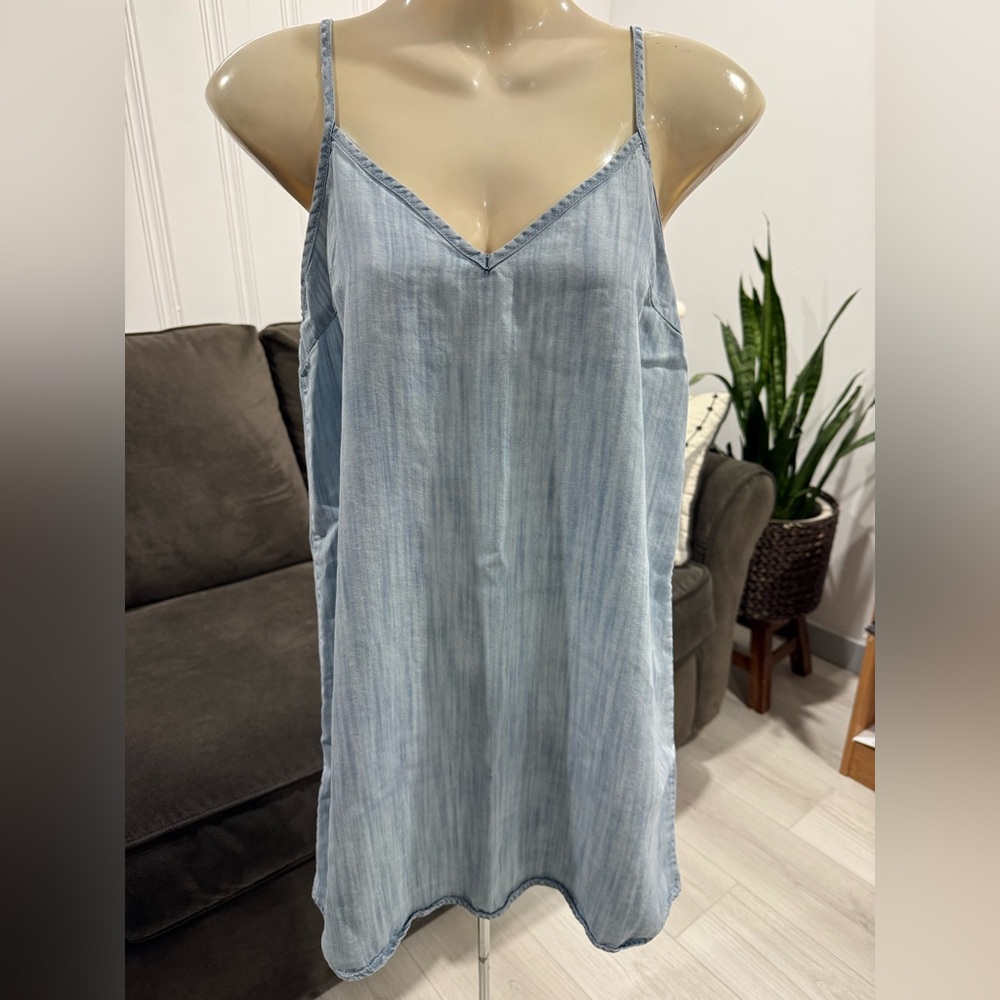TNA Light Blue Denim summer dress - Picture 2 of 9
